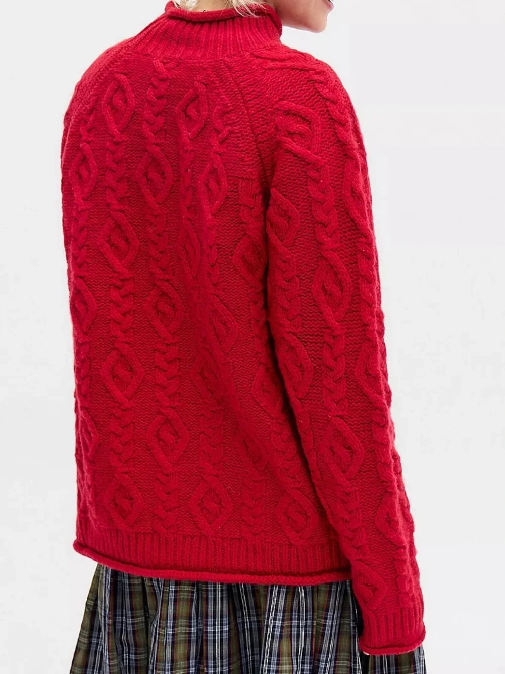NWT Damson Madder Ffion Cable Stitch Jumper Size 8 US